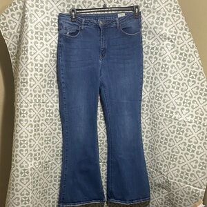 Bridge by Gly Stylish Blue Flare Jeans for Women